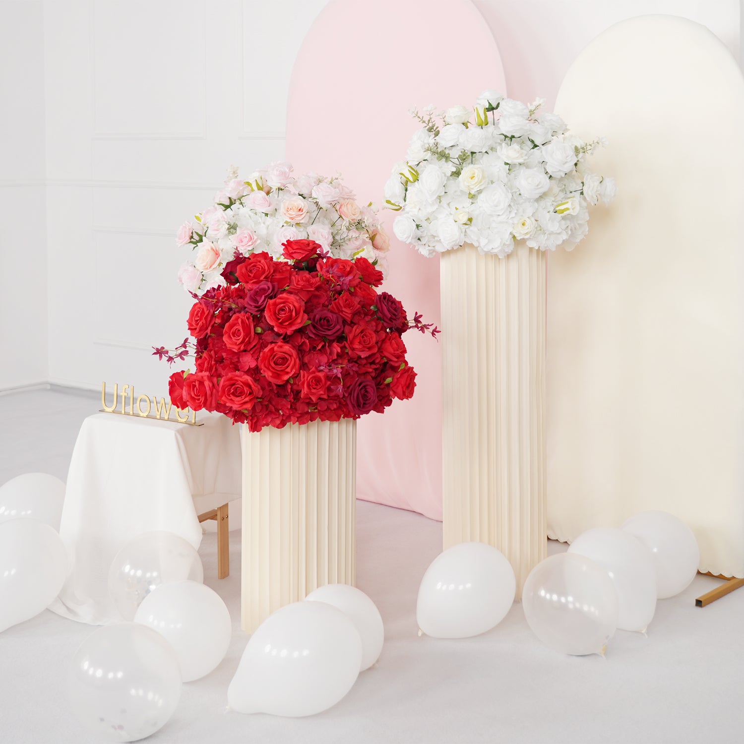 Hydrangea Rose Wedding Table Centerpiece Decor Figure 2